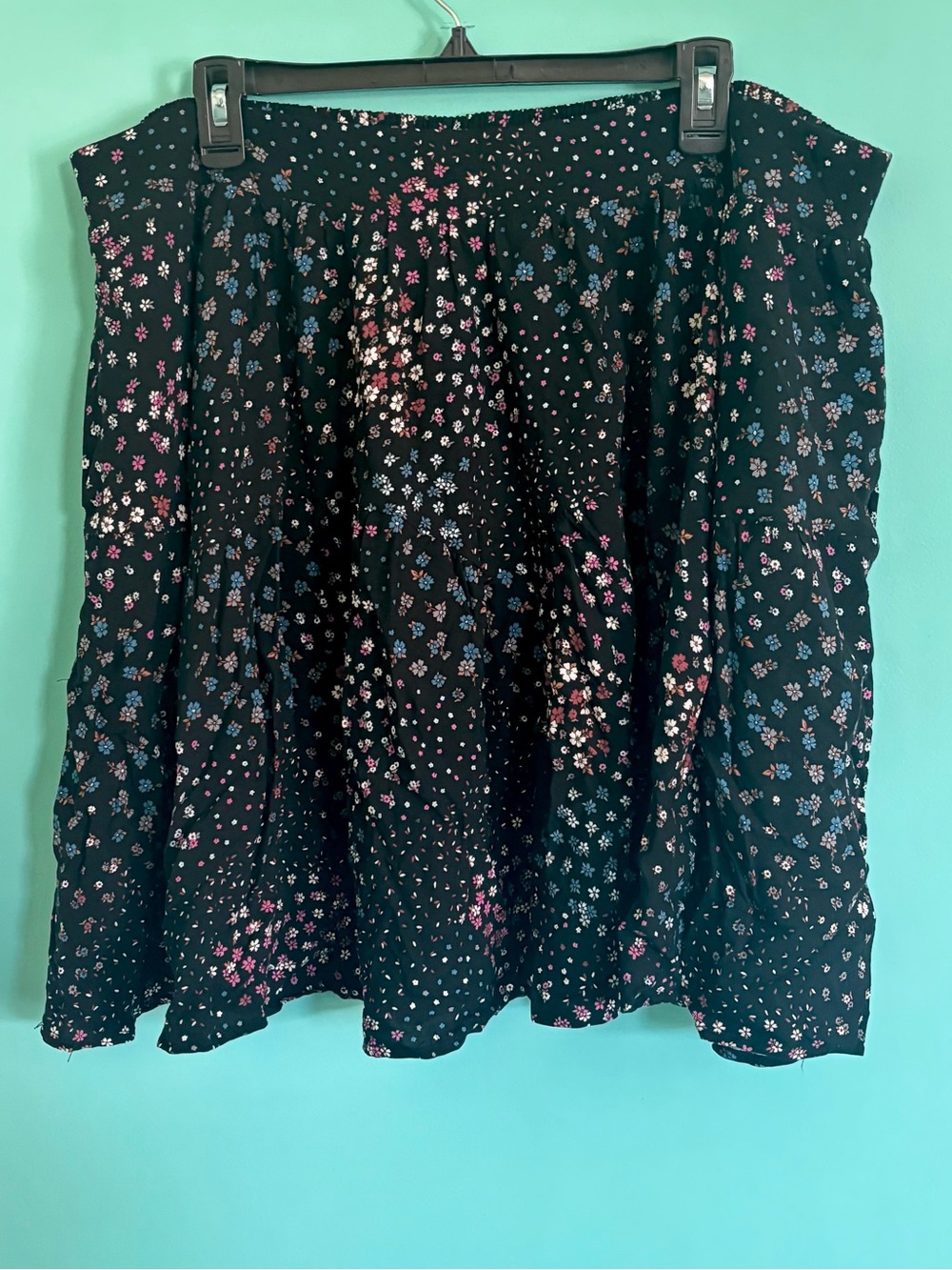 TORRID MINI CHALLIS TIERED SKATER SKIRT